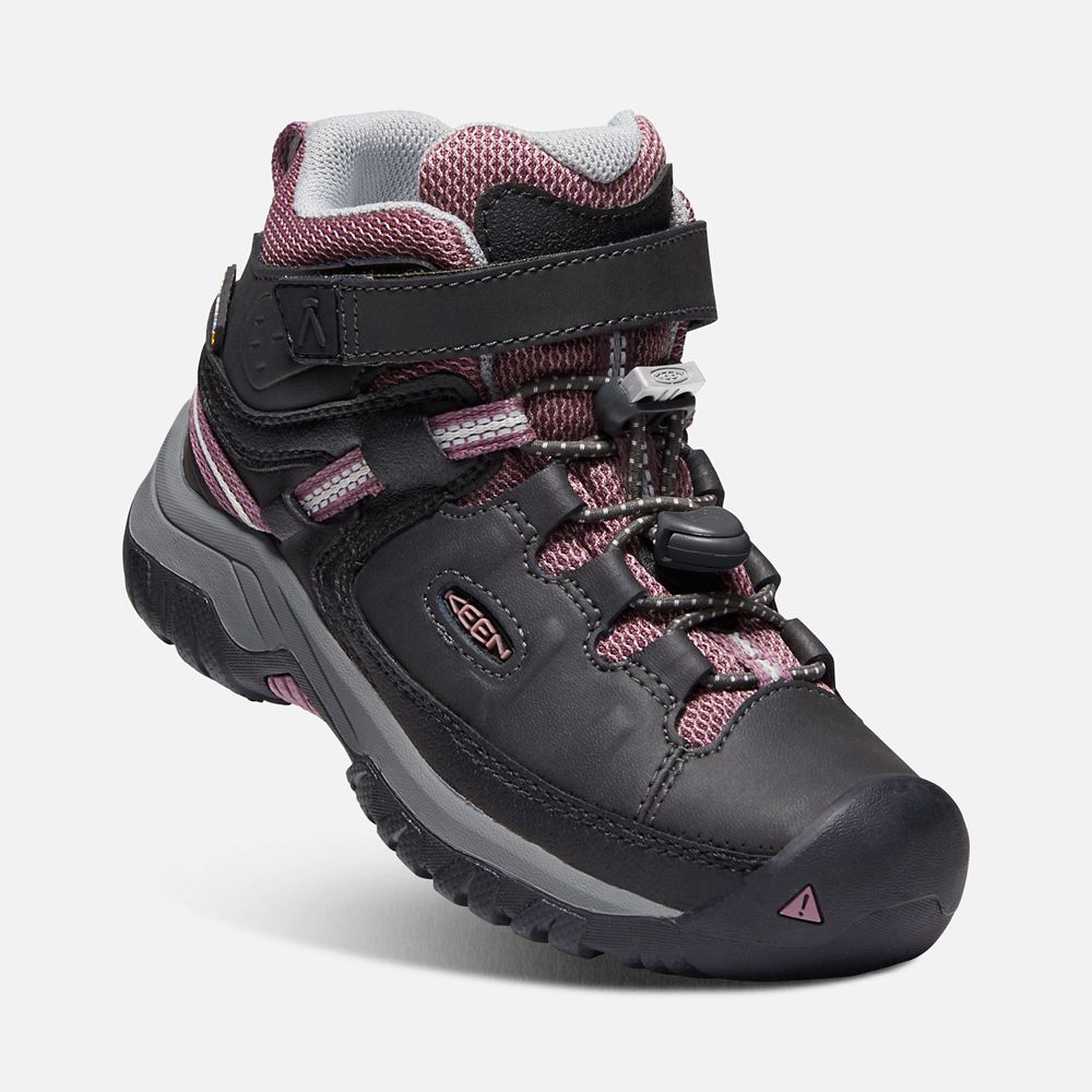 Bottes de Randonnée Keen Enfant Noir/Rose | Targhee Waterproof | JDEFL-0128